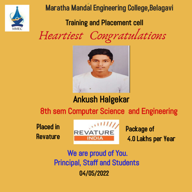 Placed in Revature India(4/5/2022)